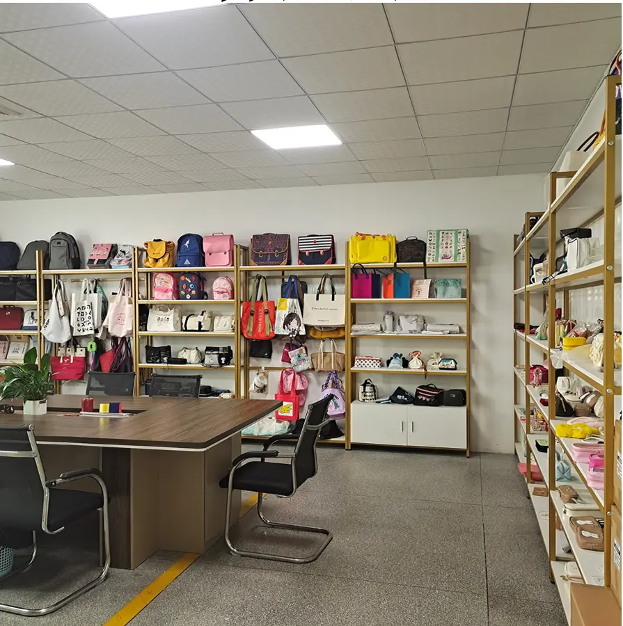 Custom bag sample showroom
