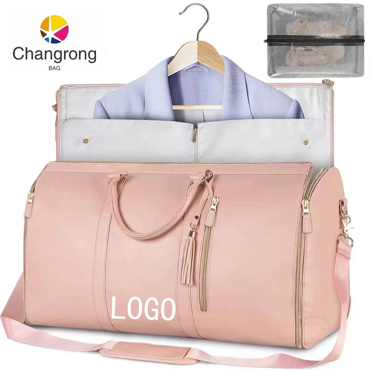 Custom Waterproof PU Weekend Duffel