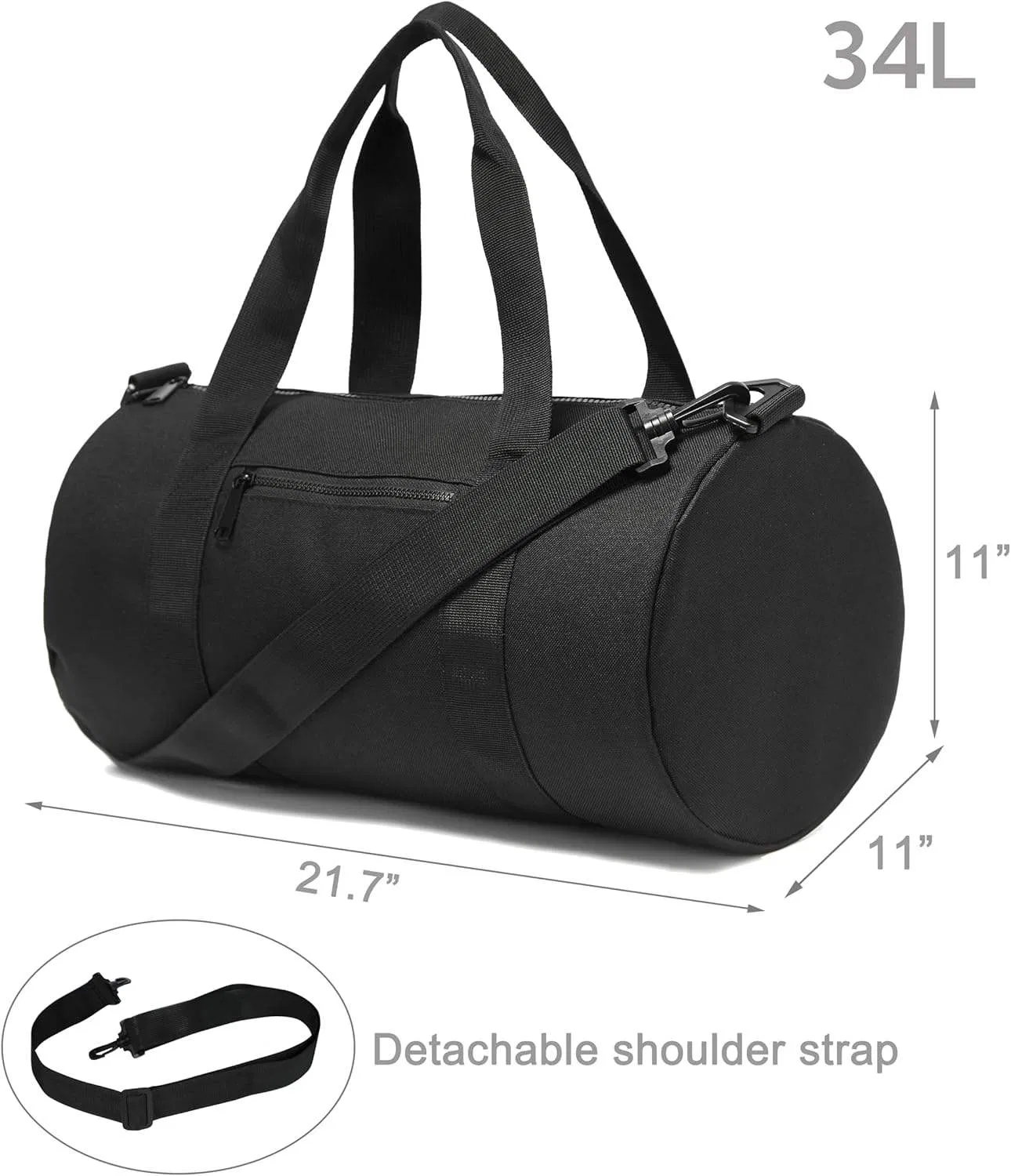 Custom Lightweight Carry-on Duffel view 4