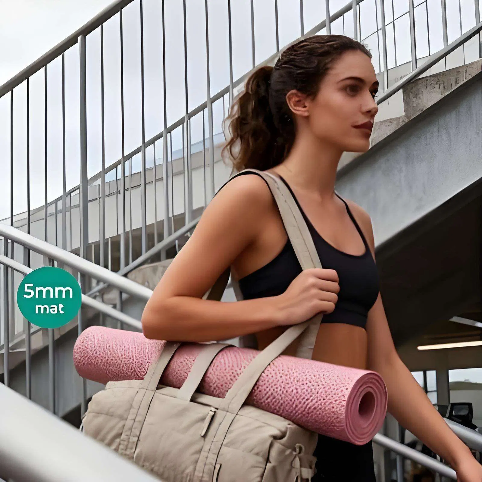 Custom Yoga Mat Gym Tote Bag view 4