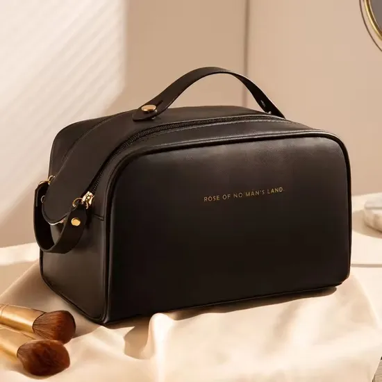 Custom Double-Zipper PU Cosmetic Bag product view 6