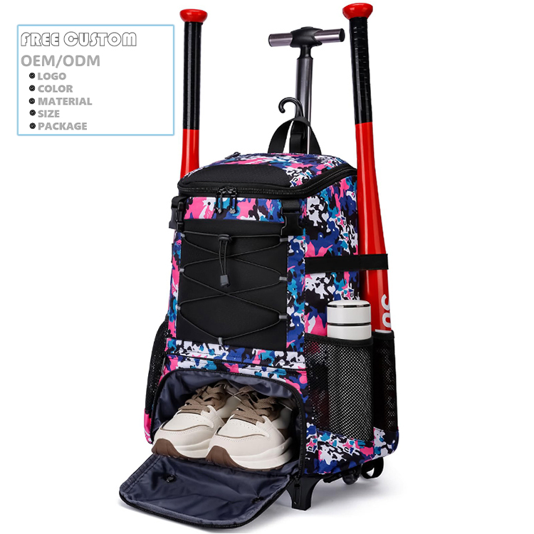 CR811 Custom Large Baseball Bat Roller Bag