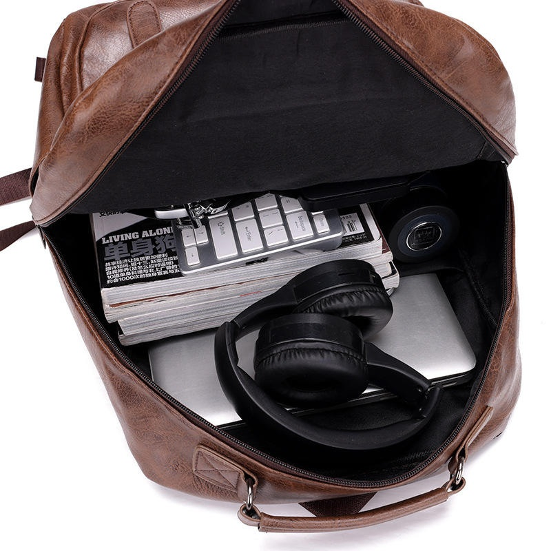 Custom Unisex PU Student Laptop Backpack view 4