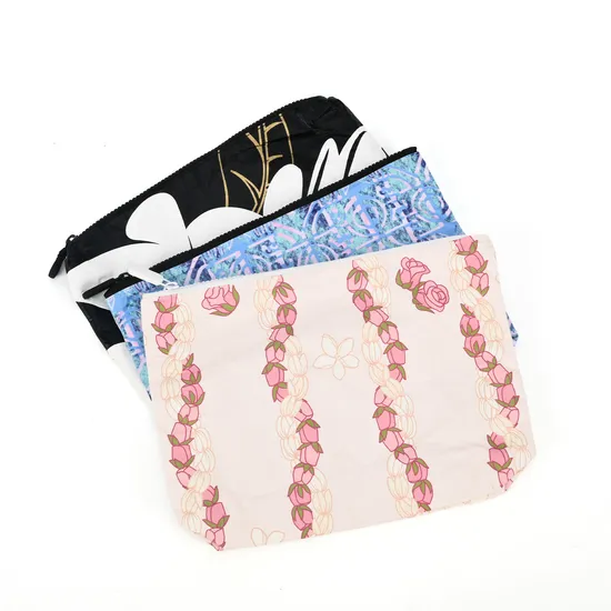 Custom Floral Tyvek Cosmetic Bag product view 2