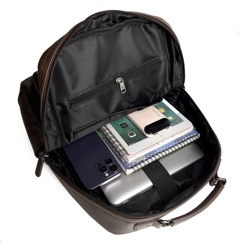Custom PU Business Laptop Backpack view 5