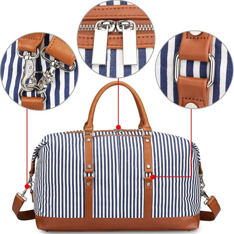 Custom Women's Canvas Weekender Duffel view 2