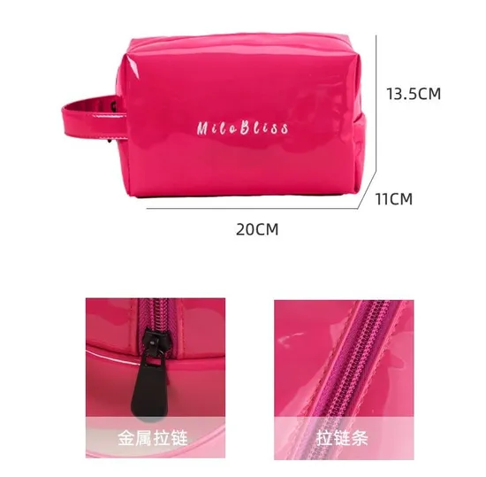 Custom Glossy Handle Cosmetic Bag product view 3