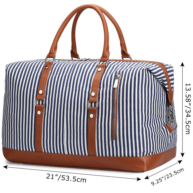 Custom Women's Canvas Weekender Duffel view 6