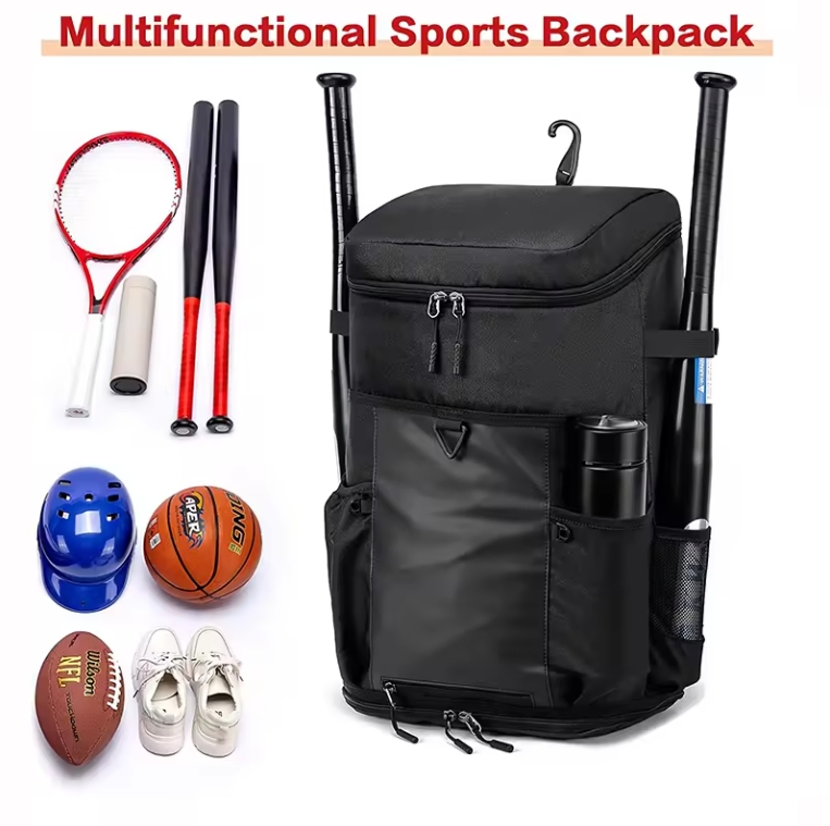 Custom Multi-Sport Baseball Equipment Backpack view 2