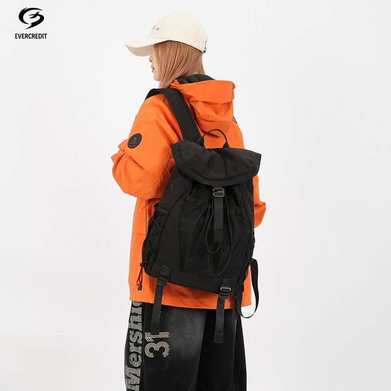 Custom Drawstring Nylon Laptop Backpack view 4