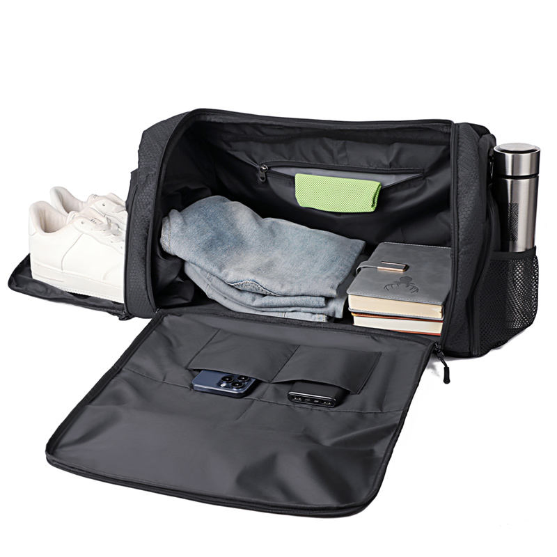 Custom Shoe-Compartment Yoga Travel Bag view 3