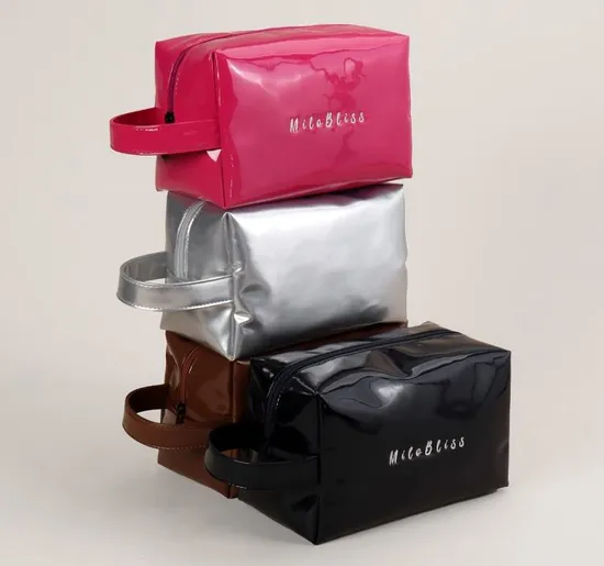 CR-G01 Custom Glossy Handle Cosmetic Bag
