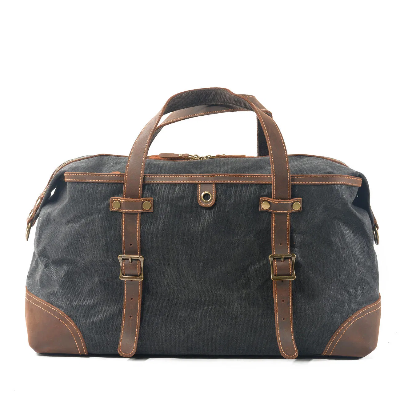 Custom Waxed Canvas Weekender Duffel view 2