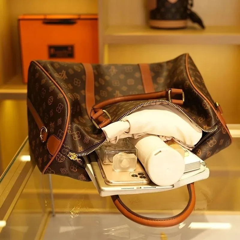 Custom PU Leather Weekend Duffel view 3