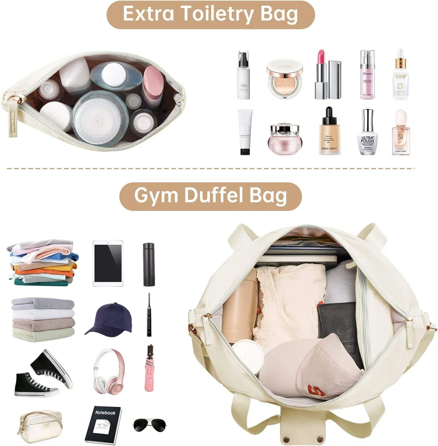 Custom USB Charging Travel Gym Bag view 5