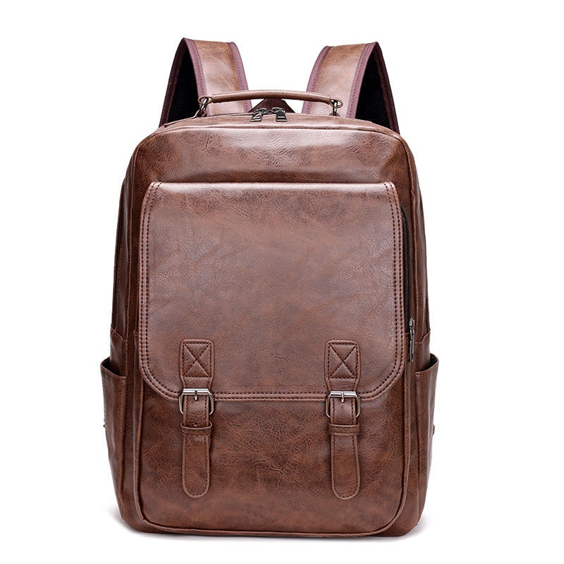 Custom Unisex PU Student Laptop Backpack view 5