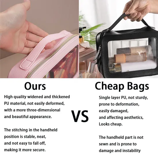 Custom Clear PU & PVC Cosmetic Case product view 4