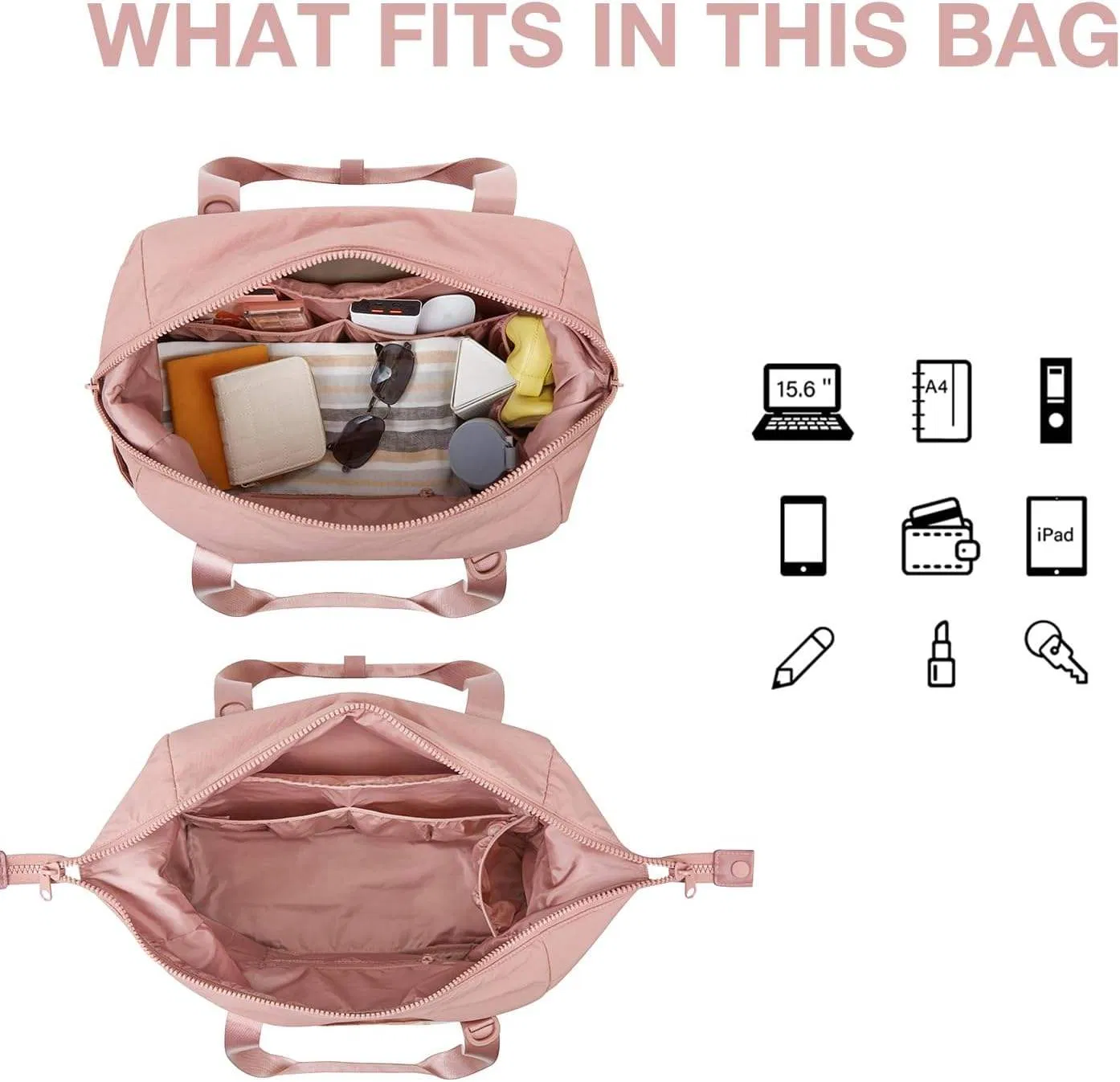 Custom Women's Trolley-Sleeve Weekender view 5