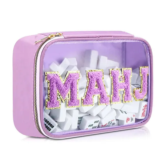 Custom Clear Window Mahjong Storage Bag view 1