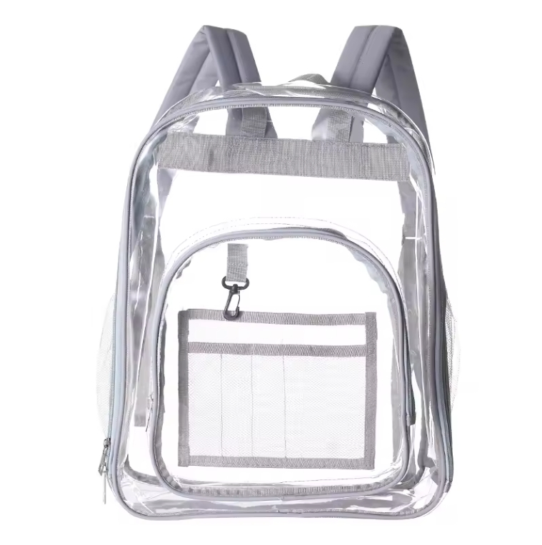Custom Clear PVC Backpack view 5
