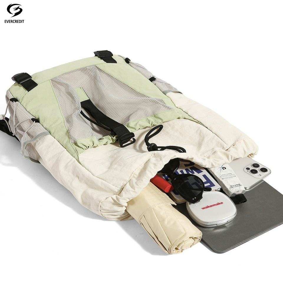 Custom Drawstring Nylon Laptop Backpack view 5