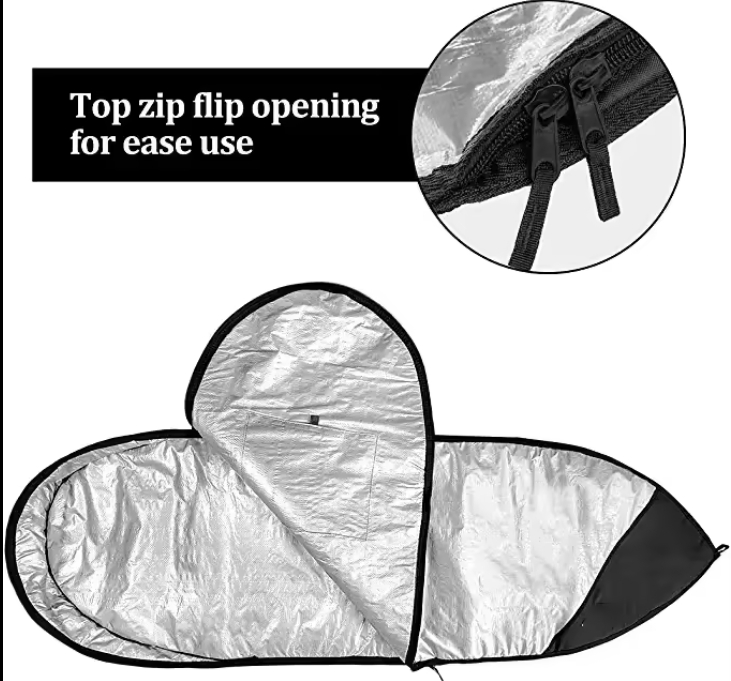 Custom Padded Surfboard Travel Bag view 5