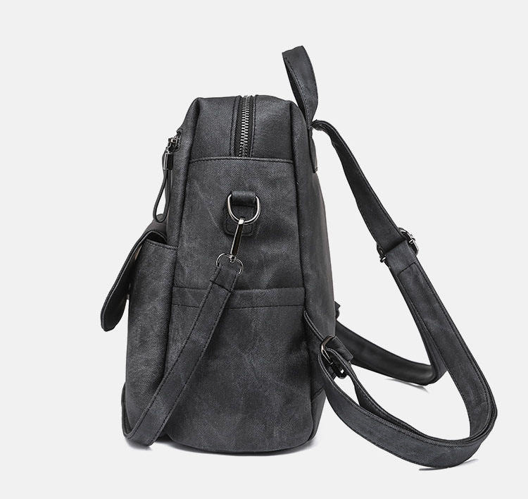 Custom Women's Retro PU Backpack view 3