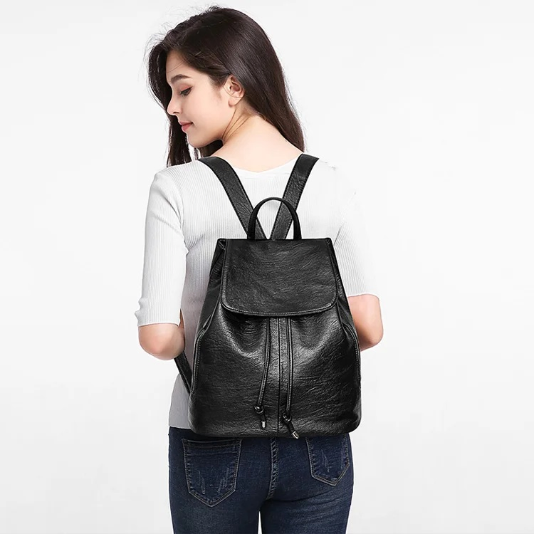 Custom Women's Flap Laptop Backpack view 5