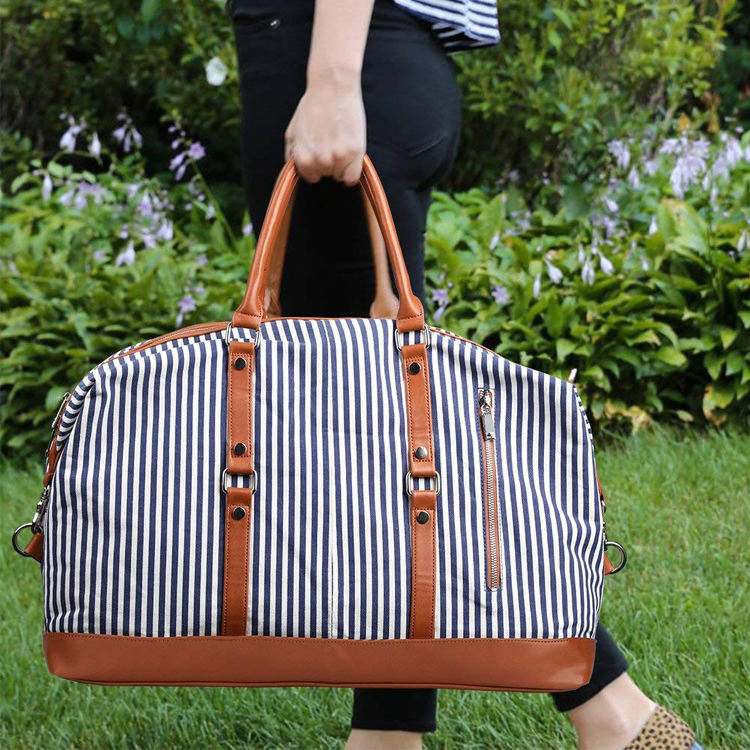 Custom Women's Canvas Weekender Duffel view 5
