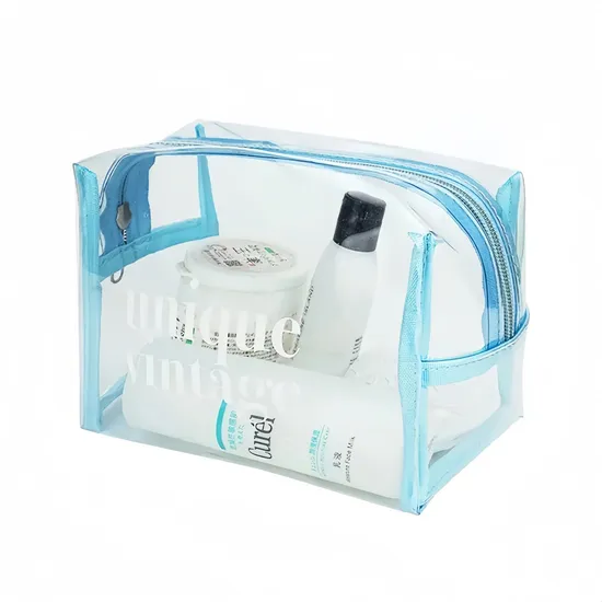 Custom Clear PVC Zipper Cosmetic Bag product view 2