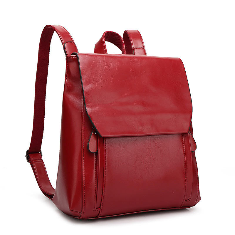 Custom Women's Wax PU Backpack view 5