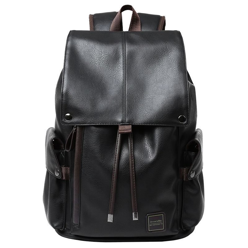 Custom Men's Drawstring PU Backpack view 6