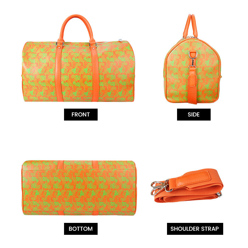 Custom Printed PU Weekender Duffel view 4