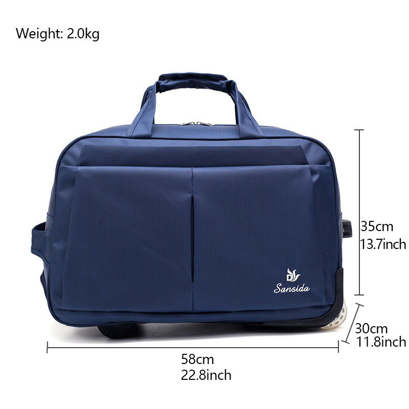 Custom Folding Wheeled Travel Bag view 4