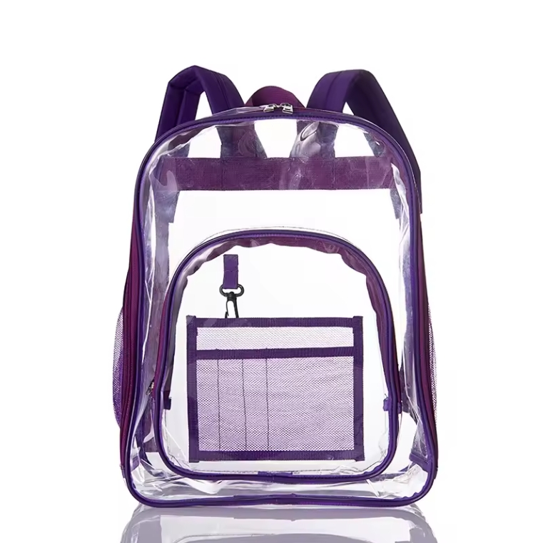 Custom Clear PVC Backpack view 4
