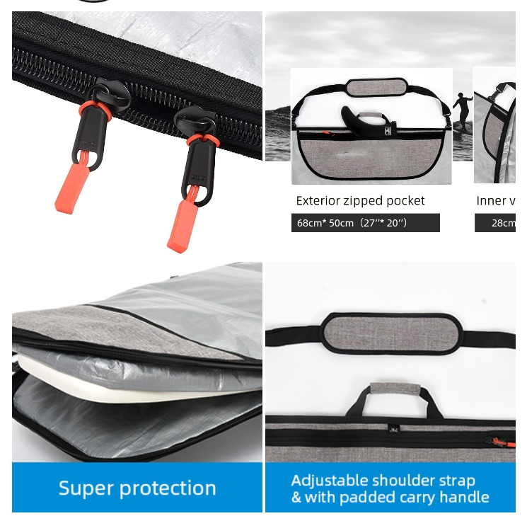 Custom Padded Surfboard Travel Bag view 4