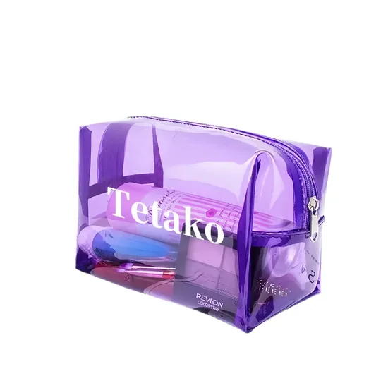 Custom Clear PVC Zipper Cosmetic Bag product view 6