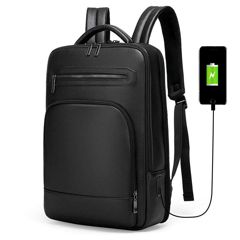 CR1464 Custom USB PU Business Laptop Backpack