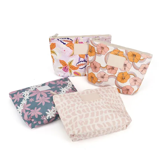 Custom Floral Tyvek Cosmetic Bag product view 4