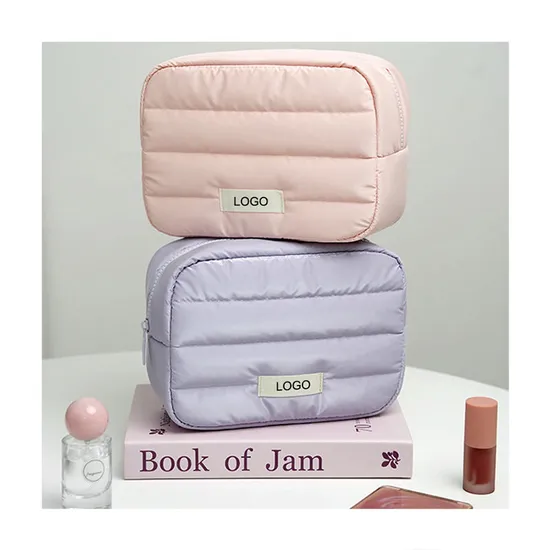 Custom Quilted Travel Cosmetic Bag product view 3