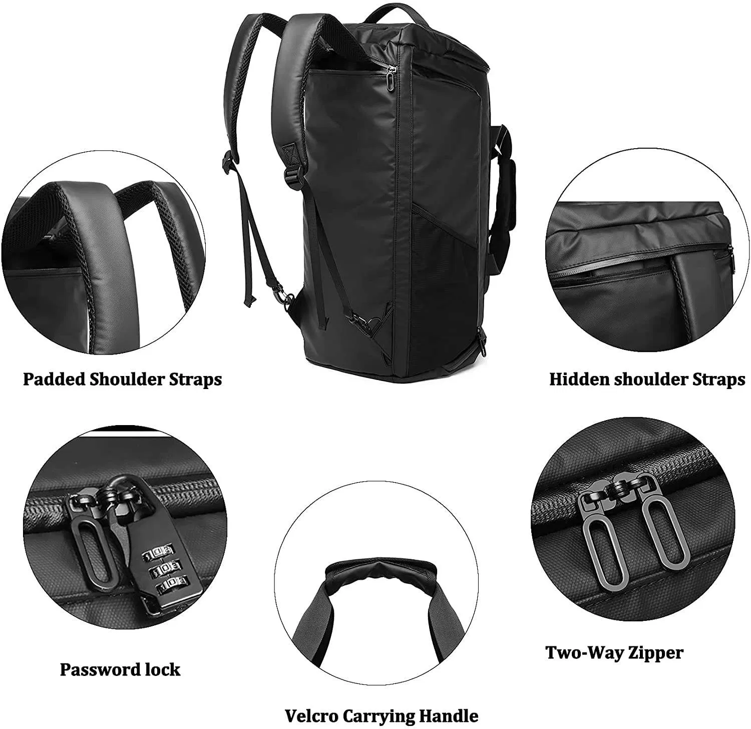 Custom Waterproof Shoe-Compartment Duffel view 4