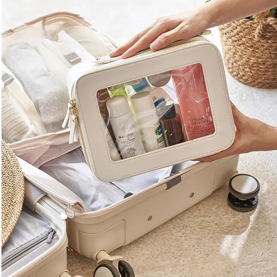 Custom clear PVC cosmetic pouch product view 5