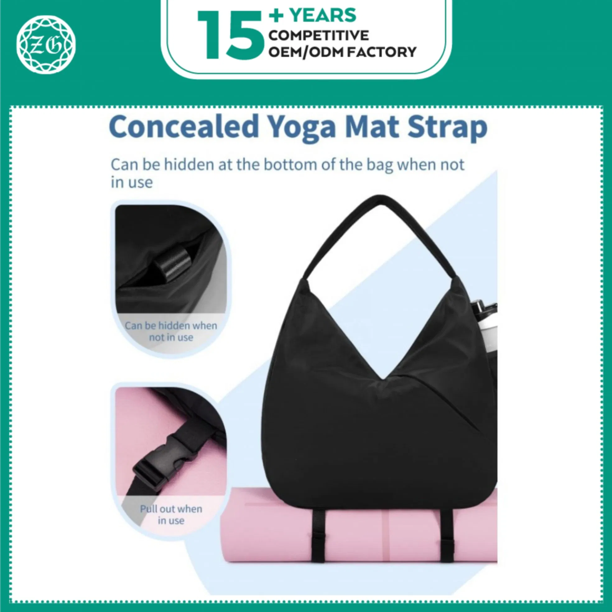 Custom Large Yoga Mat Shoulder Bag view 2