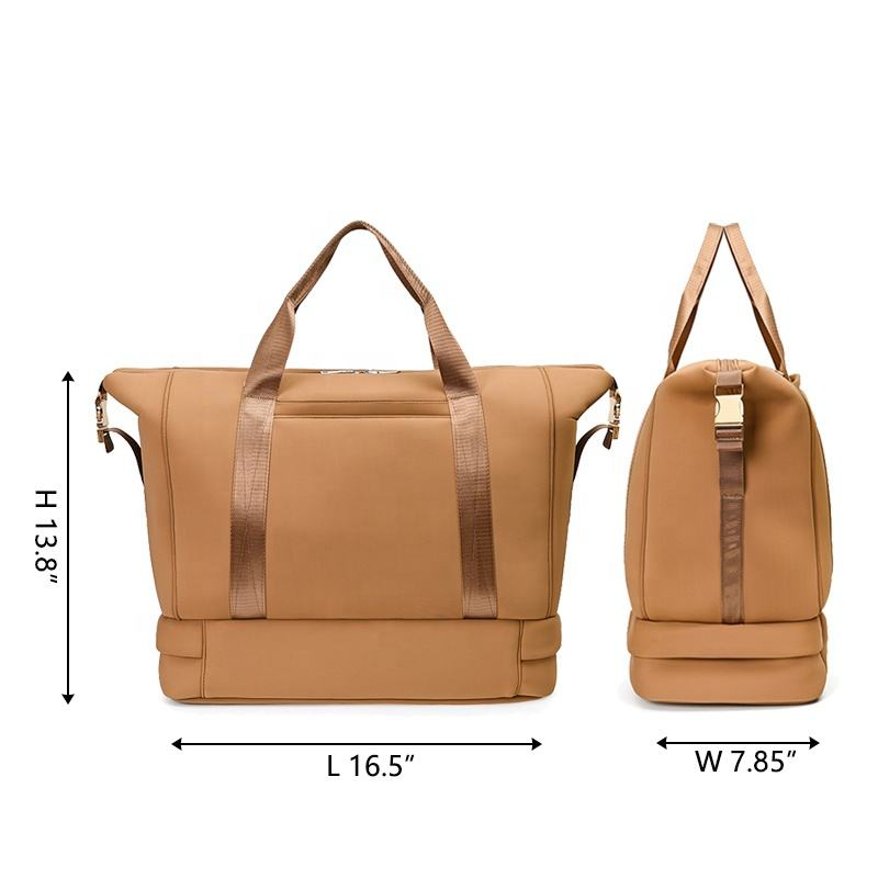 Custom Neoprene Shoe-Compartment Travel Bag view 6