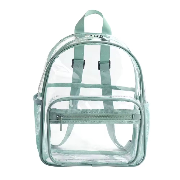 Custom Clear PVC Backpack view 3