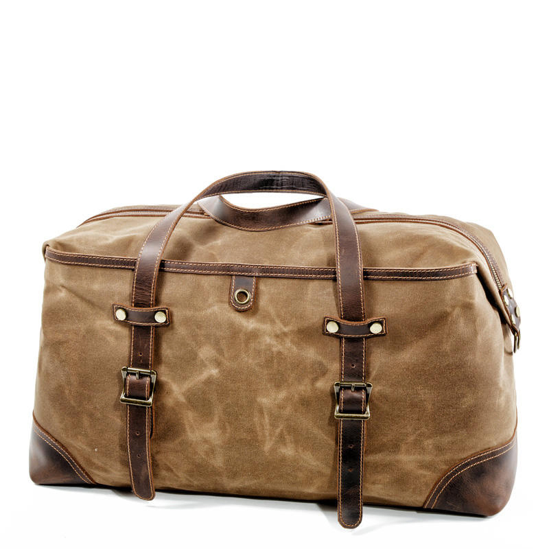 Custom Waxed Canvas Weekender Duffel view 4