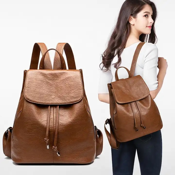 Custom Women's Flap Laptop Backpack view 2