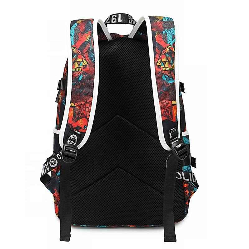 Custom USB School Laptop Backpack view 2